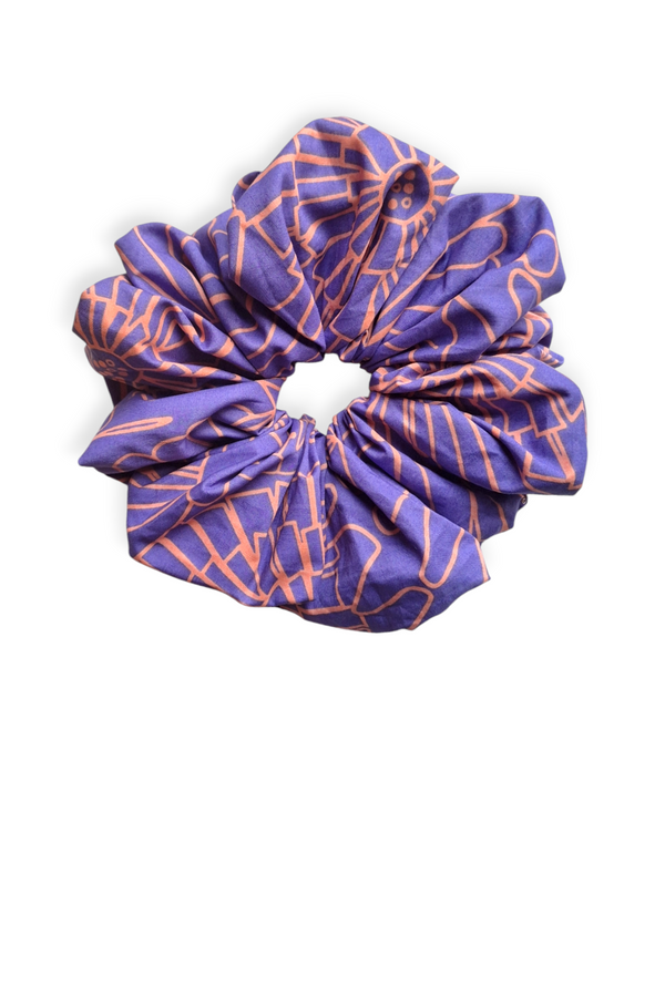 Mega Scrunchie Auringonkukka violetti