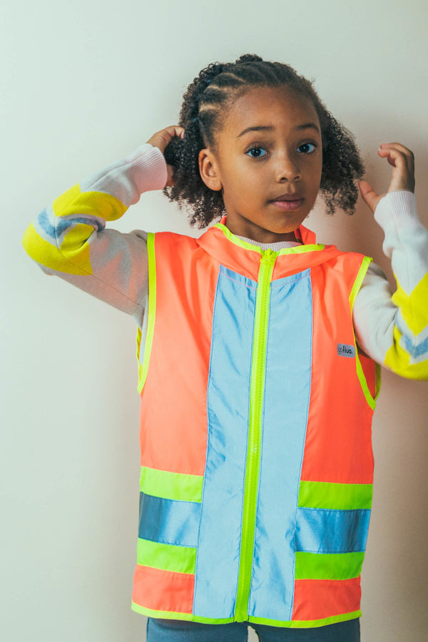 Joy Fluo Vest Coral