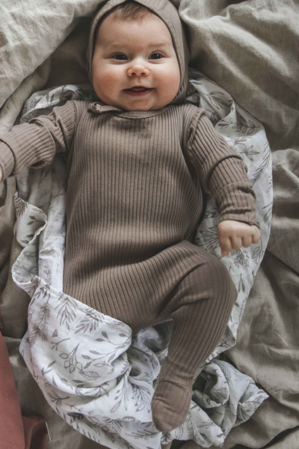 Lovely Littles Vauvan Musta Rib-neulos Jumppis