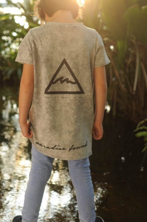 Lasten MINIKID Acid Grey T-paita