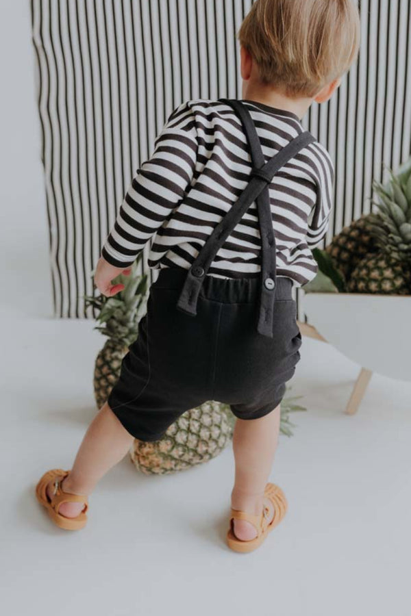 Suspender Shorts Black