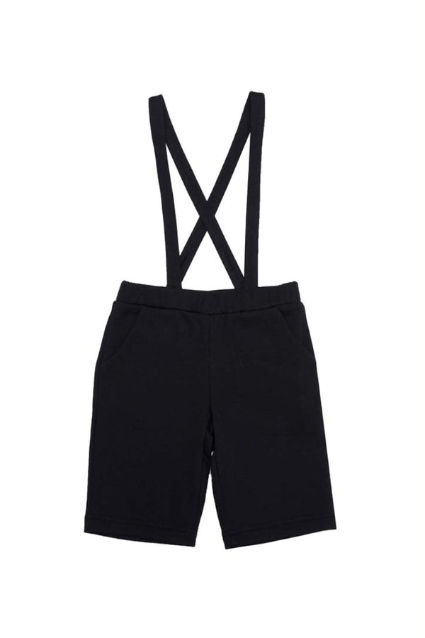 Suspender Shorts Black