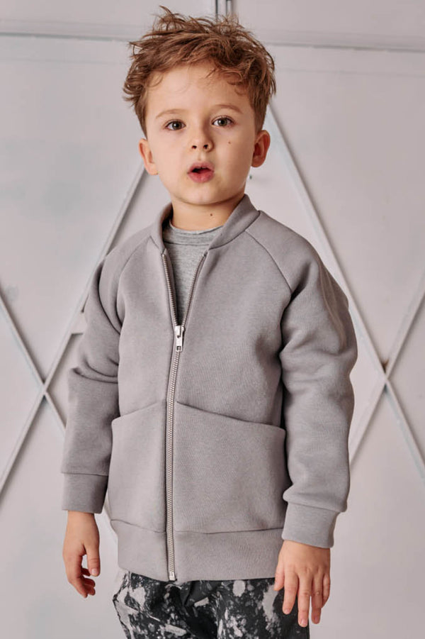 Lasten Harmaa Bomber