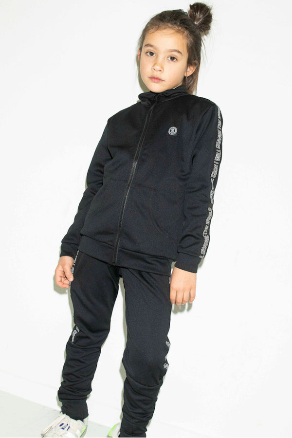 Monument Track Top Black