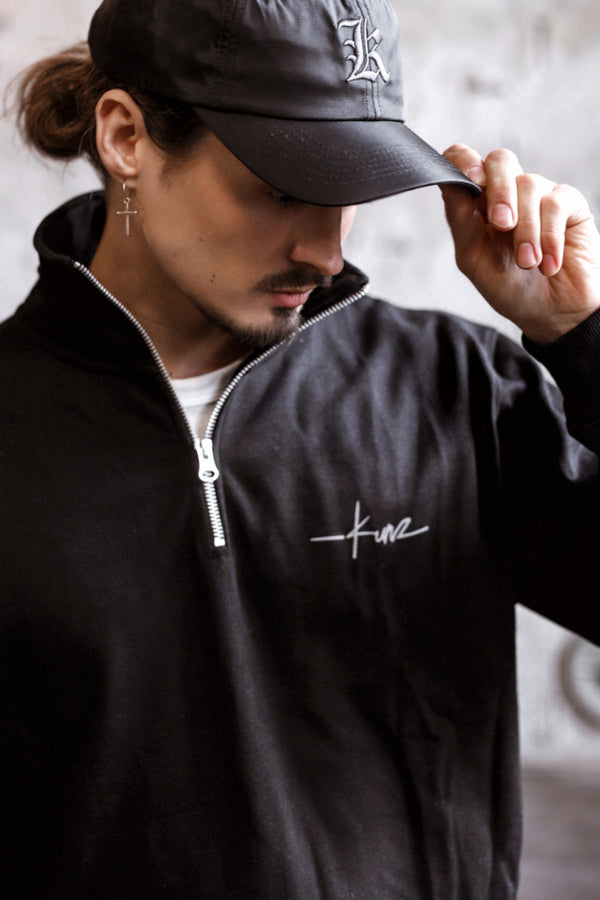 KUNZ Trip Zip Polo Black